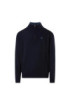 North Sails lupetto mezza zip in misto cashmere con logo ricamato 699861 [74f5aa6a]