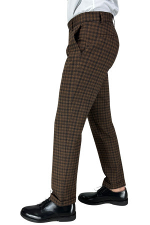 Privat Fashion pantalone a quadri in misto viscosa Eros-pl6702q [23138525]