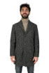 Markup cappotto baronetto in misto lana a microfantasia mk22742 [abfd8972]