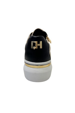 Queen Helena QH7 sneaker con zip dettagli laminati qh8004 [061a5caa]