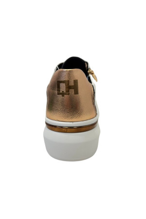 Queen Helena QH7 sneaker con zip dettagli laminati qh8004 [22ccfba3]