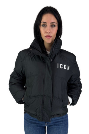 Icon piumino in nylon con collo cappuccio id9080j [2854f725]