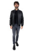 Markup bomber in ecopelle con collo lupetto mk24005 [00940f1b]