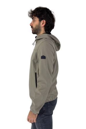 Lumberjack giubbotto tecnico softshell con cappuccio Gear cm95326-005 [55b36a01]