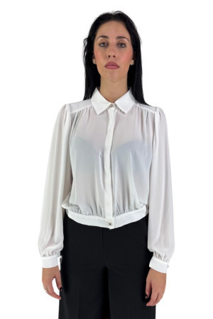 Markup camicia cropped in georgette mw763016 [ad609b08]