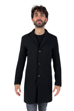 Two-Bi cappotto in misto lana con tessuto diagonale capp234 [3e4d2d3d]