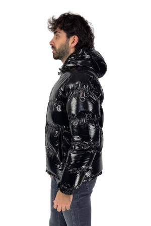 Markup piumino bomber laquè con cappuccio mk794031 [5d693772]