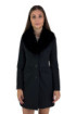 Maidoma cappotto midi in misto viscosa con ecopelliccia ai25f01/2075 [563a6835]