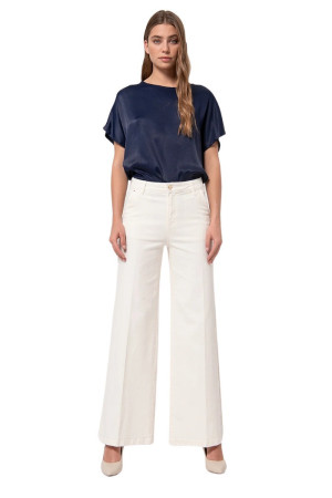 Fracomina pantalone flare in gabardine stretch fp24wv3010w61501 [398f055a]