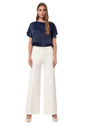 Fracomina pantalone flare in gabardine stretch fp24wv3010w61501 [398f055a]