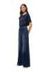 Fracomina jeans flare chino con lavaggio dark blue fp24wv3010d40901 [1c5f6c62]