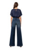 Fracomina jeans flare chino con lavaggio dark blue fp24wv3010d40901 [ab42ad66]