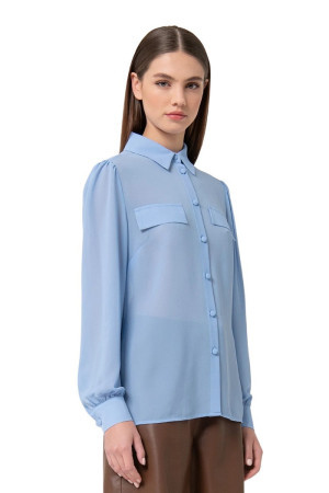 Fracomina camicia regular in georgette fs24wt6007w41201 [4033170c]