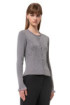 Fracomina cardigan slim a costine con strass luminosi fr24wt8032k506r9 [3263f1af]