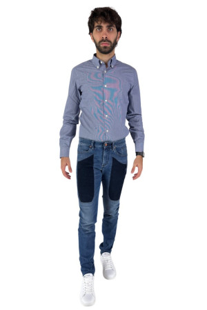 Jeckerson jeans con toppe in alcantara John ai24juppa077john d038a [83631e71]