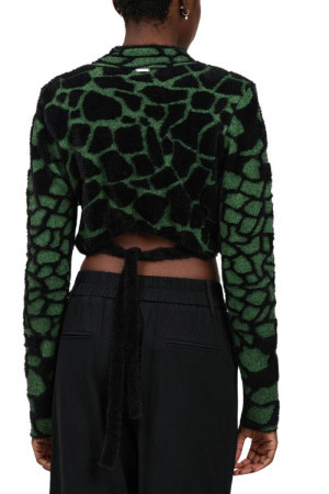 Influencer maglia cropped con fantasia animalier q97961 [fdcce4f1]