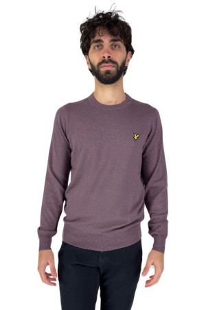 Lyle & Scott maglia girocollo in cotone e merinos con logo kn2100v [65be8cfc]