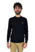 Lyle & Scott maglia girocollo in cotone e merinos con logo kn2100v