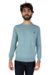 Lyle & Scott maglia girocollo in cotone e merinos con logo kn2100v