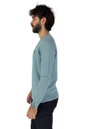 Lyle & Scott maglia girocollo in cotone e merinos con logo kn2100v [9fe4ea8f]