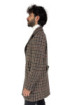 Triple-A cappotto in misto lana pied de poule ca78-2463 [3fe46950]