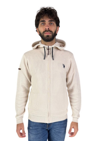 Us Polo ASSN felpa full zip con cappuccio e logo ricamato merl us40162025 [c6efd3db]