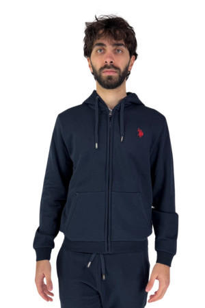 Us Polo ASSN felpa full zip con cappuccio e logo ricamato us40162021 [02c5ba48]