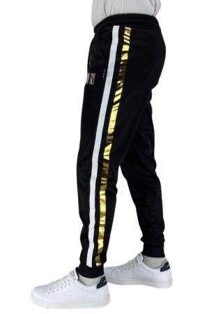 Icon pantaloni sportivi in triacetato con bande laterali iu9046p [f6846427]