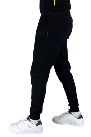 Icon pantaloni in felpa in cotone con stampa logo gommata iu9018p [17f6635e]