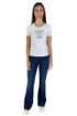 Fracomina t-shirt regular in jersey di cotone stretch fp24wt3002j401n5 [93babeec]