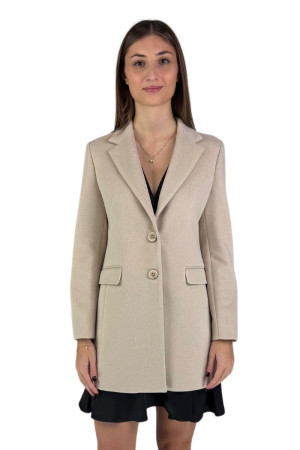 Fly Girl cappotto monopetto in misto viscosa 6545/02 [83bd38a3]