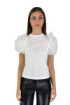 Fracomina t-shirt regular con maniche in tulle plumetis fr24wt1021j401s3 [29bc495c]