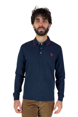 Us Polo ASSN polo in jersey di cotone con logo ricamato Kene us40177013 [8db5d95e]