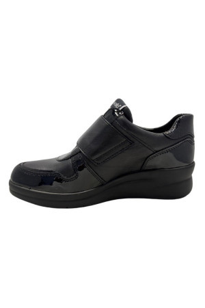 Riposella sneaker con strappo laterale in pelle Manuela wa02bx [87575a92]