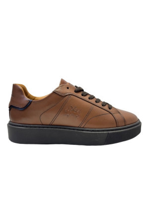 La Martina sneaker in pelle di vitello lfm242.001 [b2ae98be]