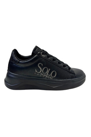 Solo Soprani sneaker in ecopelle con glitter Laura Patent Glitter scw424p84 [83d48683]