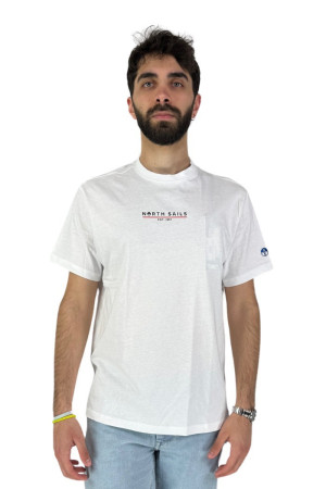 North Sails t-shirt in cotone organico con stampa heritage 692974 [28bf12a9]