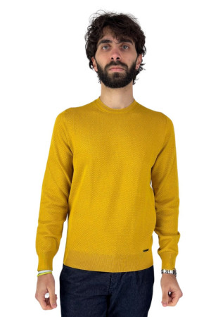 Nerovago maglia girocollo in misto viscosa chicco di riso 740231 [73260a4c]