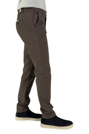 Squad2 pantalone chino in cotone microlavorato Romeo [8d8e0984]