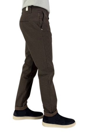 Squad2 pantalone chino in cotone a quadri Ernesto [5b319e67]