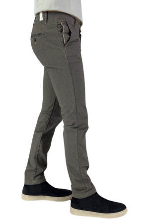 Squad2 pantalone chino in misto cotone microlavorato Aurelio [62179295]