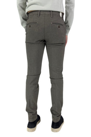 Squad2 pantalone chino in misto cotone microlavorato Aurelio [d50a5391]