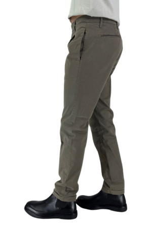 Moro pantalone in raso di cotone con tasche a filo mi2572 [320b81fc]