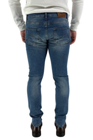 Lumberjack jeans in cotone stretch mid blue cmb3447-008 cc041 [0f64a0c1]