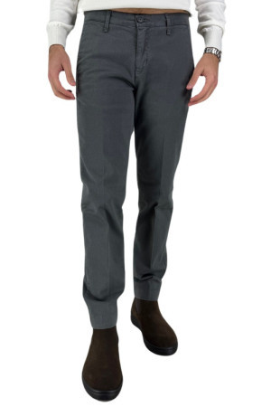 Moro pantalone chino in gabardina stretch con lavorazione mf1901 [3e17b934]