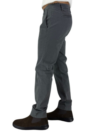 Moro pantalone chino in gabardina stretch con lavorazione mf1901 [e731fa39]