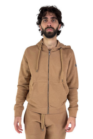 Markup felpa full zip in misto cotone con cappuccio mk22002 [5513ecf7]