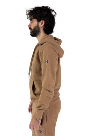 Markup felpa full zip in misto cotone con cappuccio mk22002 [8c35affa]