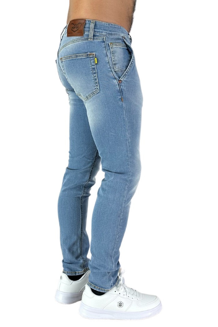 Pop jeans in denim stretch j307-bleach-s